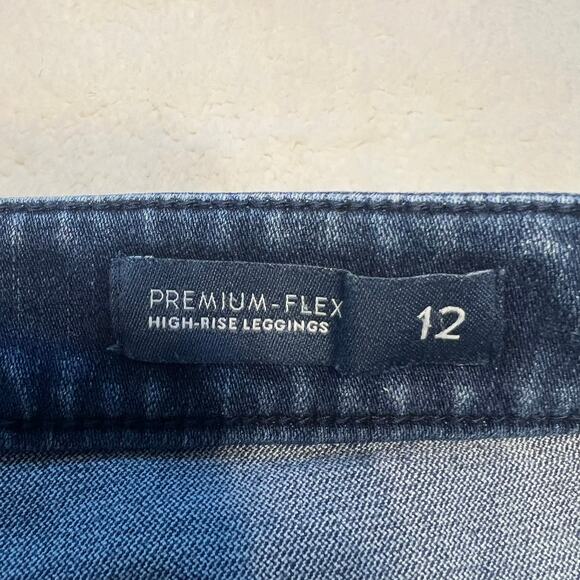 J Jill Denim Premium Flex Leggings Womens Size 12 Blue High Rise Jeans Jeggings - Picture 4 of 7